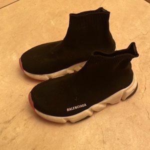 Balenciaga kids sneakers black European size 25-26